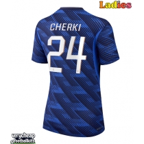 France Rayan Cherki #24 Replica Home Shirt Ladies World Cup 2026 Short Sleeve